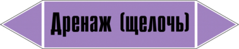 Маркировка трубопровода "дренаж (щелочь)" (a03, пленка, 716х148 мм)" - Маркировка трубопроводов - Маркировки трубопроводов "ЩЕЛОЧЬ" - Магазин охраны труда ohranatruda-shop.ru