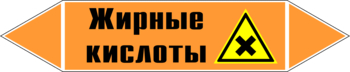 Маркировка трубопровода "жирные кислоты" (k16, пленка, 126х26 мм)" - Маркировка трубопроводов - Маркировки трубопроводов "КИСЛОТА" - Магазин охраны труда ohranatruda-shop.ru